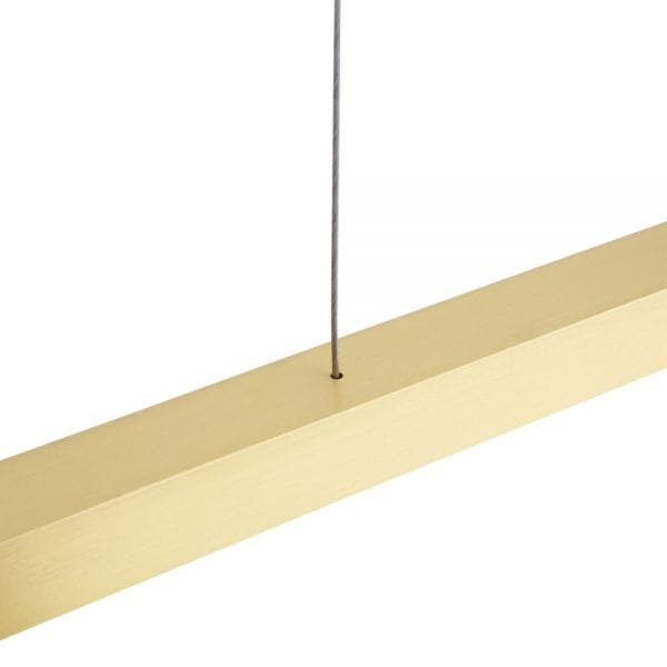 Fairfield Contemporary Brass Linear Pendant Brass & Moroccan Pendants Great Lighting UK Ltd